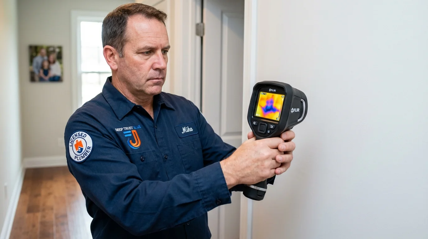 Thermal imaging leak detection by Johns Plumbing LLC in Monmouth
